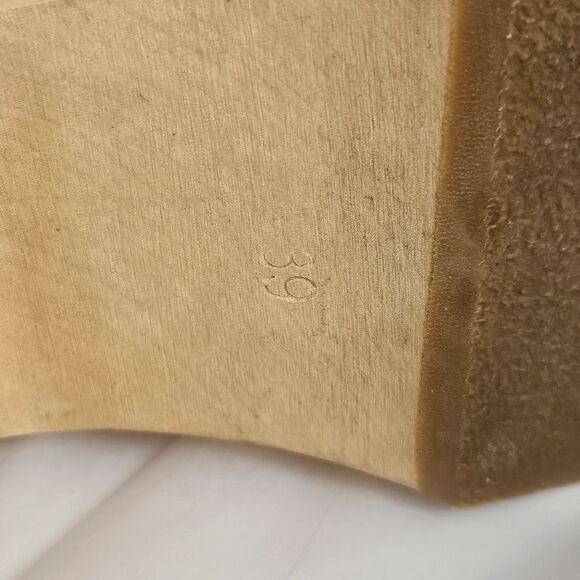 Sweedish Hasbeens Wooden platform Sandals Mules Sz 39 8.5 - Picture 8 of 11